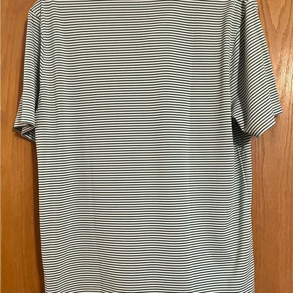 Nike Golf Dri-Fit Men's Striped Polo Shirt - Green and White Medium - Picture 4 of 7